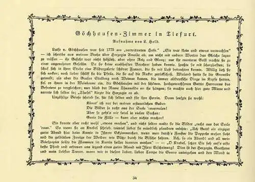 Thüringen Alt Weimar Stadt Geschichte Baukunst Kultur Goethezeit Klassik 1912