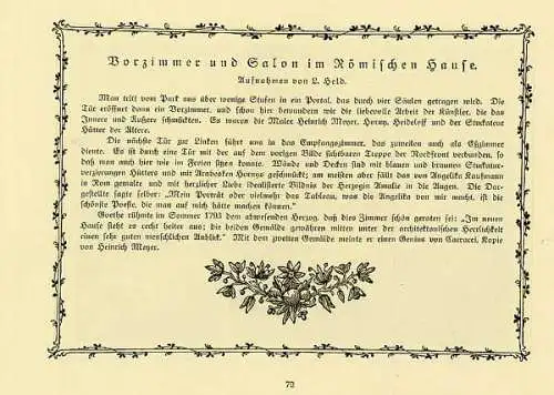 Thüringen Alt Weimar Stadt Geschichte Baukunst Kultur Goethezeit Klassik 1912