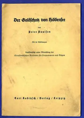 Ostsee Insel Hiddensee Archäologie Geschichte Wikinger Goldschatz Buch 1934