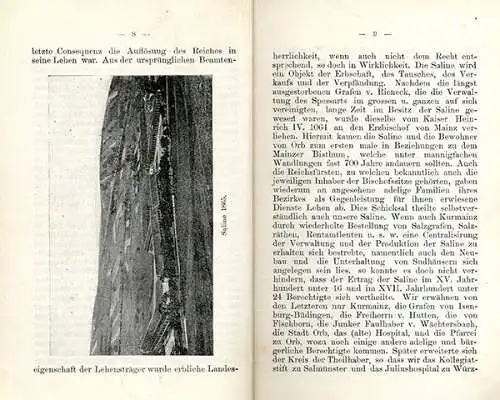 Hessen Spessart Main Kinzig Bad Orb Geschichte Chronik Reiseführer 1901