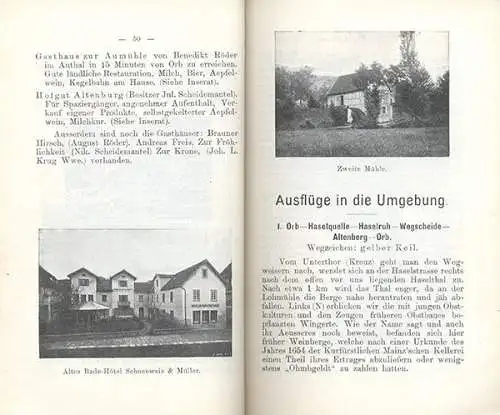 Hessen Spessart Main Kinzig Bad Orb Geschichte Chronik Reiseführer 1901