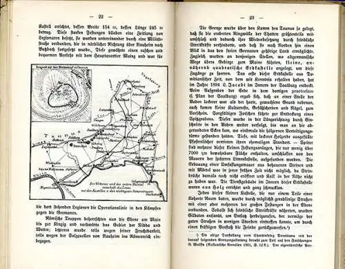 Hessen Taunus Römische Grenzanlagen Limes Kastell Saalburg Geschichte 1912