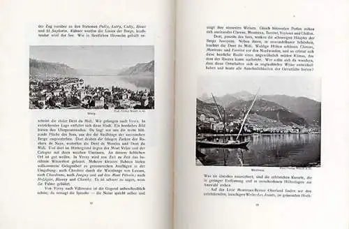 Schweiz Eisenbahn Tourismus Genf Alpenbahn Simplon Tunnel Linie Reiseführer 1908