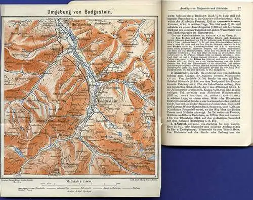 Österreich Alpen Badgastein Mallnitz Tauernbahn Verkehr Reiseführer 1930