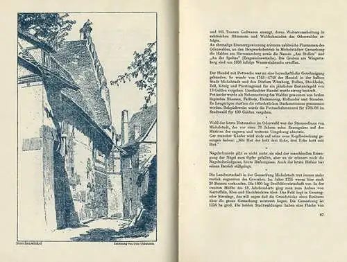 Hessen Odenwald Michelstadt Mittelalter Stadt Geschichte Buch 1950