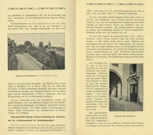 Rhein Pfalz Kurort Kirchheimbolanden Stadt Geschichte Fremdenverkehr Führer 1920