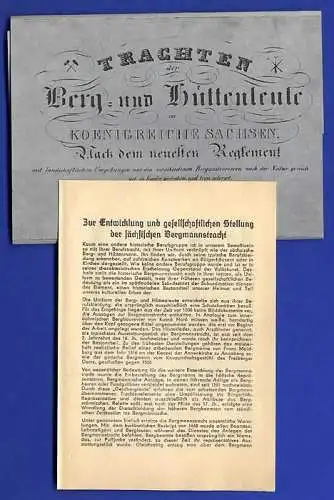 Sachsen Freiberg Bergbau Trachten Bergmann Hüttenleute Postkarten Serie 1983