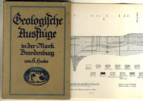 Brandenburg Spremberg Velten Nauen Morphologie Geologie Erdgeschichte Buch 1911