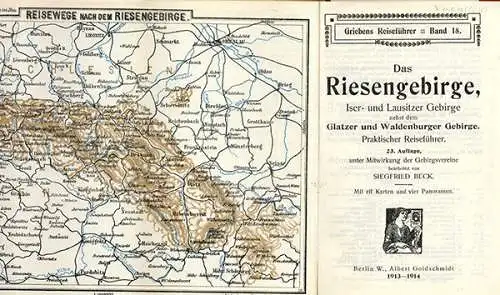 Schlesien Riesengebirge Hirschberg Warmbrunn Rochlitz Reiseführer 1914