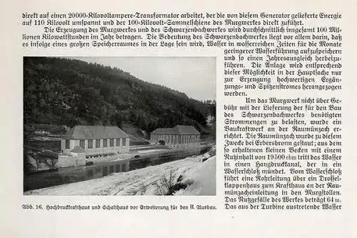 Baden Schwarzwald Forbach Murg Schwarzenbach Wasserkraftwerk Buch 1920