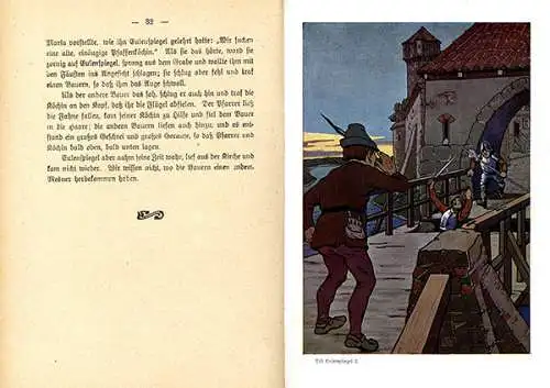 Deutsches Reich altes Kinderbuch Till Eulenspiegel Leben und Streiche um 1900