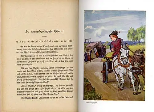 Deutsches Reich altes Kinderbuch Till Eulenspiegel Leben und Streiche um 1900