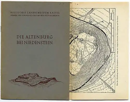 Hessen Kassel Altenburg Niedenstein Archäologie Heimat Geschichte 1958