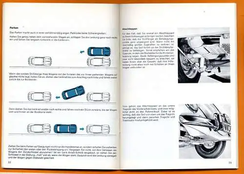 Volkswagen VW Käfer Technik Betrieb Motor Bremsen Licht Betriebsanleitung 1964