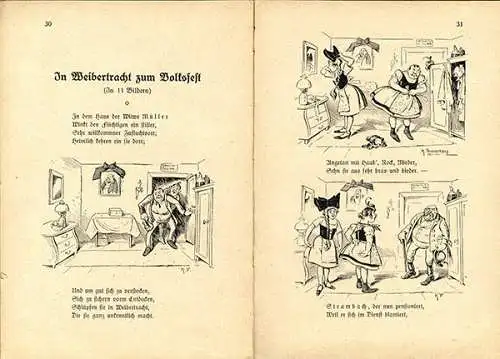 Rob und Bert Vagabunden Streiche Wilhelm Busch Bilderbuch Comic Art 1925