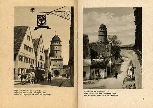 Bayern Nördlingen Stadt Geschichte Foto Bildheft 1930