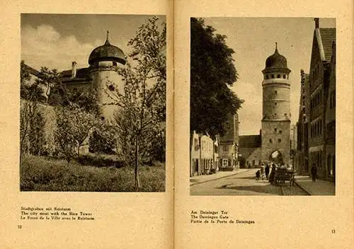 Bayern Nördlingen Stadt Geschichte Foto Bildheft 1930