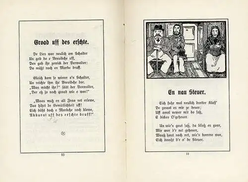 Hessen Nassau Westerwald Adolf Weiß Verse Gedichte Sprache Mundart Bucher 1912