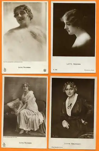 Deutschland UFA Kino Filmschauspielerin Lotte Neumann 12 Foto Postkarten 1928