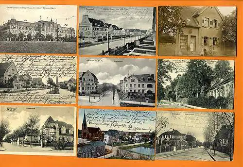 Berlin Zehlendorf Scharfe Straße Lazerett Deutsches Haus 18 alte Postkarten 1916