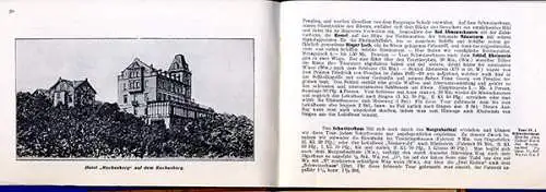 Rhein Bingen Bingerbrück Niederwald alter Reiseführer 1907