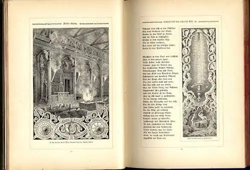 Nordische Helden Sagen Epos Fritiof der Kühne Illustrierte Ausgabe 1887