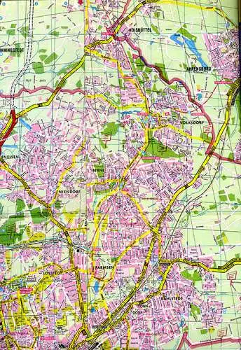 Hamburg Sparkasse Riesen Falk Stadtplan Straßenverzeichnis Sonderkarten 1969