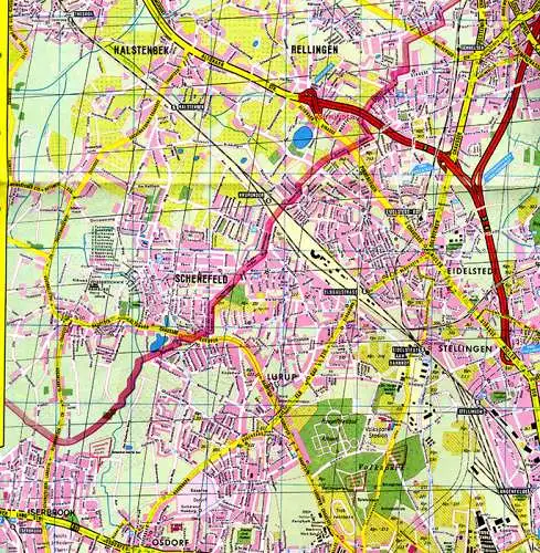 Hamburg Sparkasse Riesen Falk Stadtplan Straßenverzeichnis Sonderkarten 1969