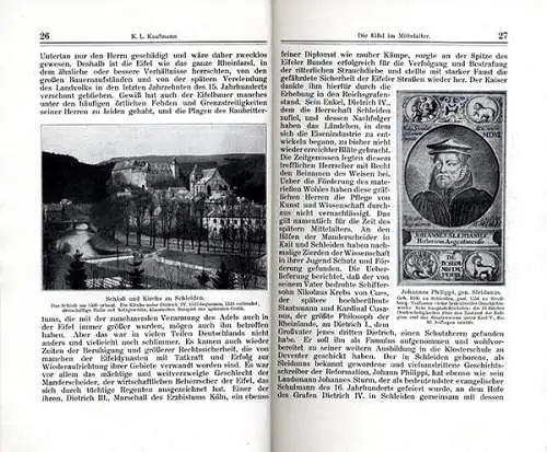 Eifel Kultur Geschichte Archäologie Mittelalter Preußen Heimatbuch 1926