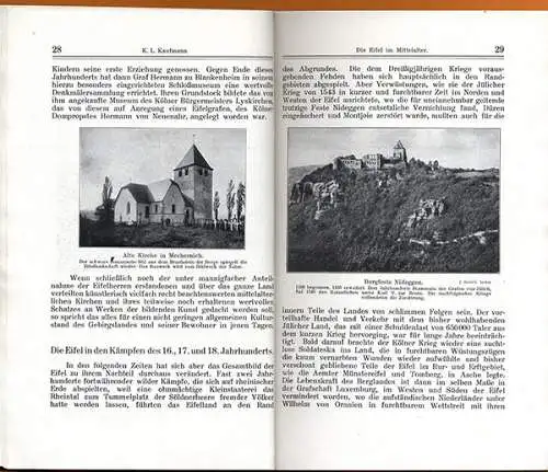 Eifel Kultur Geschichte Archäologie Mittelalter Preußen Heimatbuch 1926