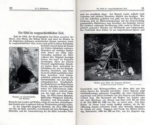 Eifel Kultur Geschichte Archäologie Mittelalter Preußen Heimatbuch 1926