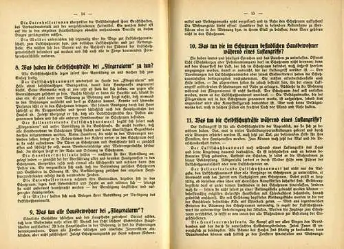 Deutschland Weltkrieg Luftschutz Gasschutz Erste Hilfe Notfall Medzin Buch 1938