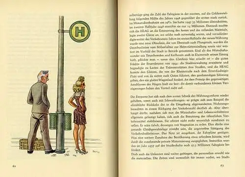 Hessen Darmstadt 60 Jahre Straßenbahn Geschichte Verkehr Heag Festschrift 1957