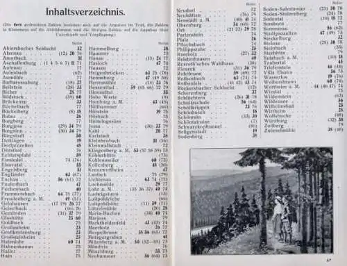 Bayern Main Spessart Aschaffenburg Lohr Heigenbrücken Spessart Wanderbuch 1911