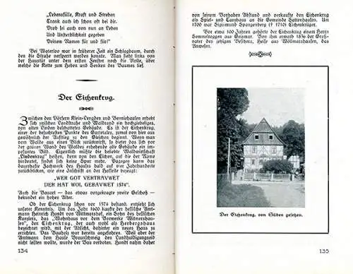 Niedersachsen Göttingen Garte Geismar Reinhausen Weißenborn Heimatbuch 1927