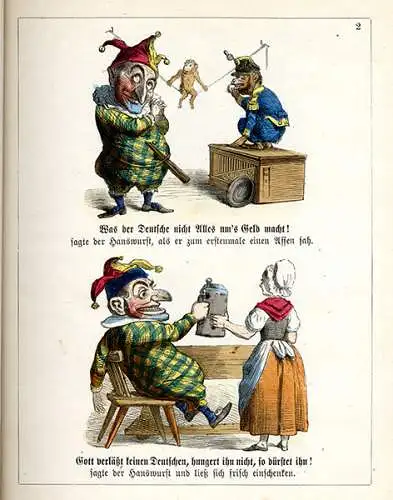 Münchner Bilderbücher Nr 7 Sprichwörter Redensarten Braun & Schneider Comic 1860