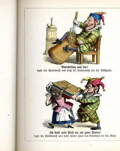 Münchner Bilderbücher Nr 7 Sprichwörter Redensarten Braun & Schneider Comic 1860