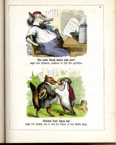 Münchner Bilderbücher Nr 7 Sprichwörter Redensarten Braun & Schneider Comic 1860