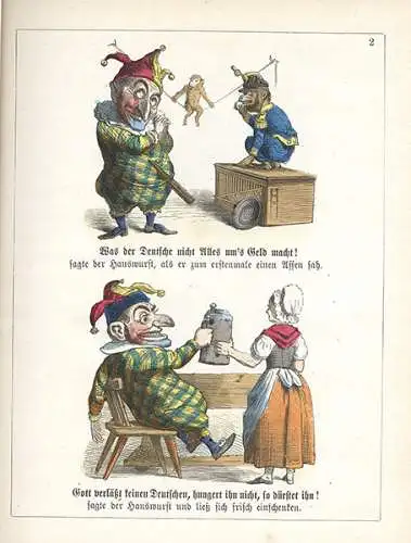 Münchner Bilderbücher Nr 7 Sprichwörter Redensarten Braun & Schneider Comic 1860