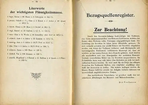 München deutsche Bier Brauer Adress Buch Werbung Reklame Handbuch 1903