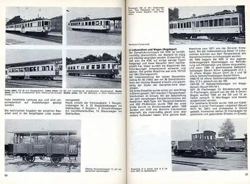 Rhein Köln Bonn Straßenbahn Eisenbahn AG Geschichte Kleinbahn Buch 1971