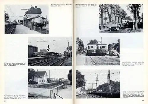 Rhein Köln Bonn Straßenbahn Eisenbahn AG Geschichte Kleinbahn Buch 1971