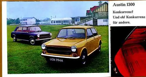 Oldtimer Austin Mini 1100 GT Typen Technik Ausstattung Modell Prospekt 1978