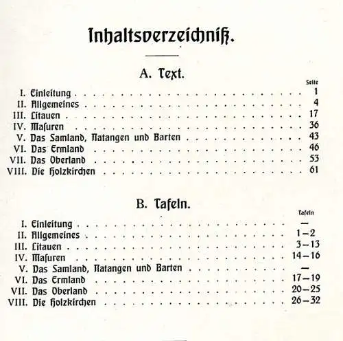 Ostpreußen Litauen Memel Bauernhäuser Holzkirchen Architektur Baukunst Buch 1911