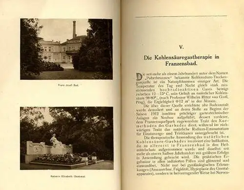 Böhmen Franzensbad Bäder Heilquellen Kuren Geschichte Reiseführer 1912