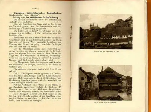 Böhmen Franzensbad Bäder Heilquellen Kuren Geschichte Reiseführer 1912