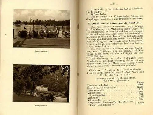 Böhmen Franzensbad Bäder Heilquellen Kuren Geschichte Reiseführer 1912