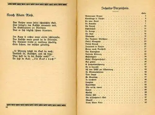 Hessen Nassau Wiesbaden Verse Geschichten in Mundart Rudolf Dietz 4 Bände 1920