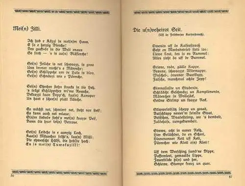 Hessen Nassau Wiesbaden Verse Geschichten in Mundart Rudolf Dietz 4 Bände 1920