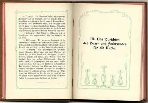 Jagd Waidwerk Jäger Küche Wild Kochbuch Rezepte Buch 1902